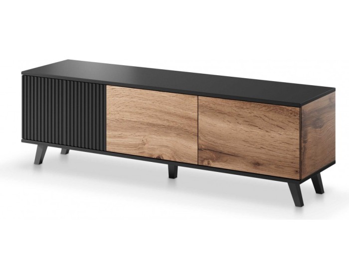TV stolek Rakom 150 cm dub votan/černý
