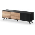 TV stolek Rakom 150 cm dub votan/černý