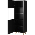 Vysoká vitrína Pafos 60 cm černá