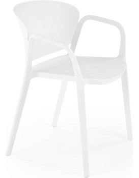 Zahradní plastová židle LORA bílá