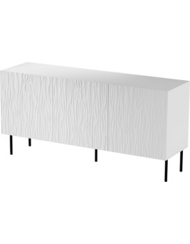 Komoda Jungle 152 cm bílá/černá