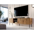 TV stolek Jungle 190 cm dub wotan/černý