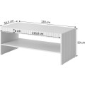 Konferenční stolek Pafos 120 cm černý