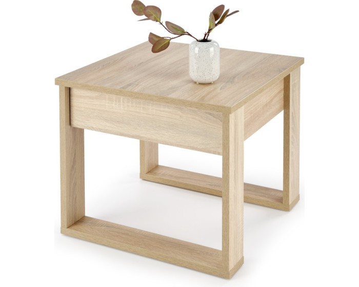 Odkládací stolek NEA SQUARE 60 cm dub sonoma