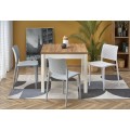 Rozkládací jídelní stůl TIAGO SQUARE 90/125 cm dub craft zlatý/bílý