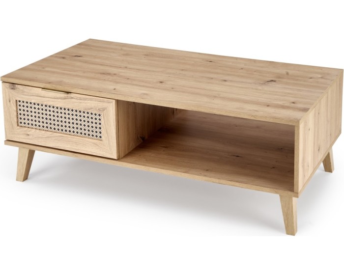 Konferenční stolek Borneo K 120 cm dub artisan/černý