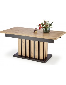 Rozkládací konferenční stolek Baretti dub artisan/černý