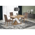 Jídelní rozkládací stůl XARELTO 130/175 cm dub lancelot/bílý