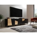 TV stolek Etna 200 cm černý/dub craft