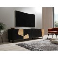 TV stolek Etna 200 cm černý/dub craft