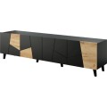 TV stolek Etna 200 cm černý/dub craft