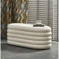 Lavice Bliss bouclé krémová