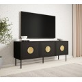 Televizní stolek Palazzo 150 cm černý/dub craft