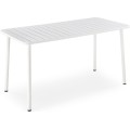 Kovový zahradní stůl Bosco 140 cm bílý