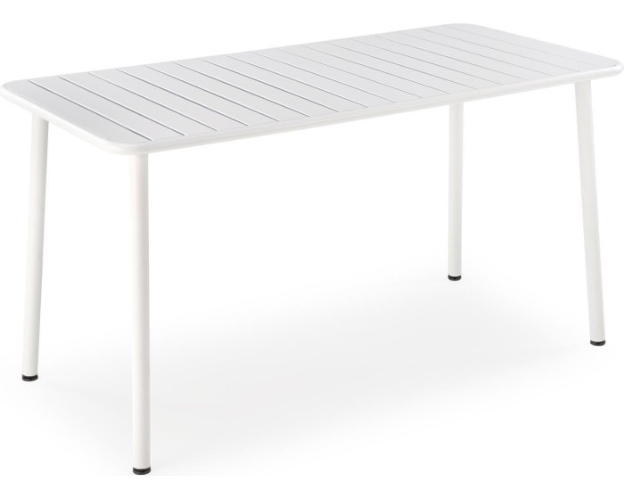 Kovový zahradní stůl Bosco 140 cm bílý
