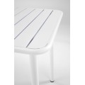 Kovový zahradní stůl Bosco 140 cm bílý