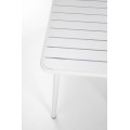 Kovový zahradní stůl Bosco 140 cm bílý