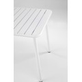 Kovový zahradní stůl Bosco 140 cm bílý