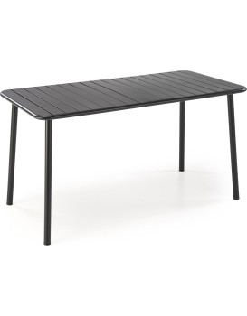 Kovový zahradní stůl Bosco 140 cm černý