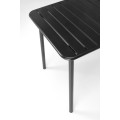 Kovový zahradní stůl Bosco 140 cm černý