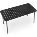Kovový zahradní stůl Bosco 140 cm černý