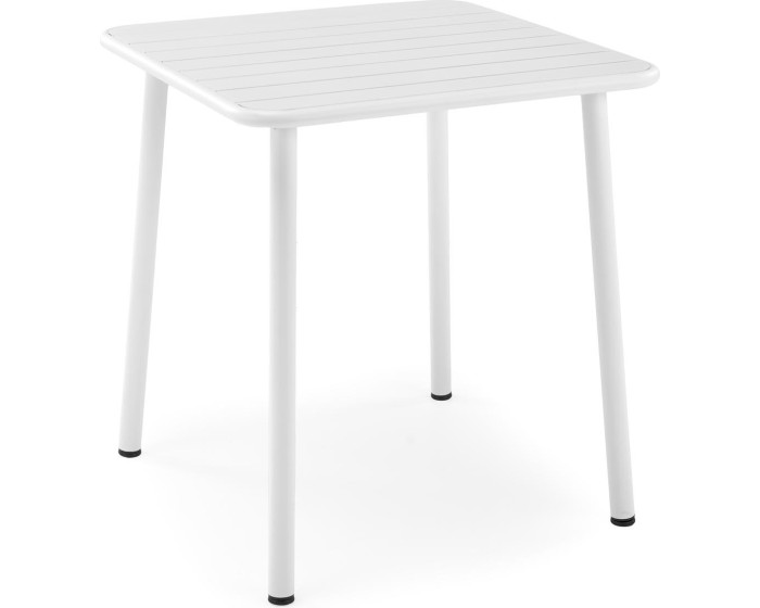 Kovový zahradní stůl Bosco 70 cm bílý