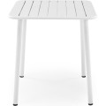 Kovový zahradní stůl Bosco 70 cm bílý
