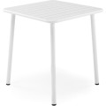 Kovový zahradní stůl Bosco 70 cm bílý