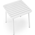 Kovový zahradní stůl Bosco 70 cm bílý