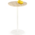 Konferenční stolek Traverso 35 cm travertin/bílý