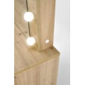 Toaletní stolek HOLLYWOOD s LED osvětlením 94 cm dub artisan
