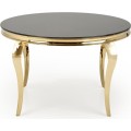 Jídelní stůl Reginald černý/zlatý