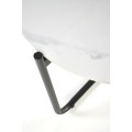 Konferenční stolek Acuna 60 cm bílý mramor/černý