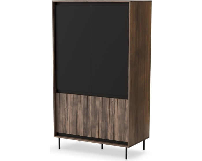 Šatní skříň Swing 102 cm ořech/černá