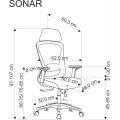Kancelářská židle Sonar černá