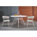 Jídelní stůl Aramis 120 cm terrazzo bílý