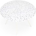 Jídelní stůl Aramis 120 cm terrazzo bílý