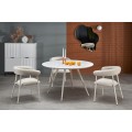 Jídelní stůl Aramis 120 cm terrazzo bílý