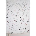 Jídelní stůl Aramis 120 cm terrazzo bílý
