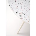 Jídelní stůl Aramis 120 cm terrazzo bílý