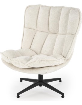 Designové otočné křeslo Fofana krémové