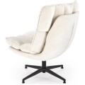 Designové otočné křeslo Fofana krémové