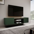 TV stolek Onda 180,5 cm zelený/dub artisan