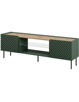 TV stolek Onda 180,5 cm zelený/dub artisan