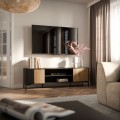 TV stolek Merci 180 cm černý/dub artisan