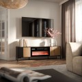 TV stolek Merci 180 cm černý/dub artisan