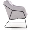Dvoumístná pohovka SOFT 125 cm světle šedá