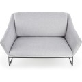 Dvoumístná pohovka SOFT 125 cm světle šedá