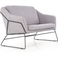 Dvoumístná pohovka SOFT 125 cm světle šedá