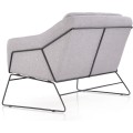 Dvoumístná pohovka SOFT 125 cm světle šedá